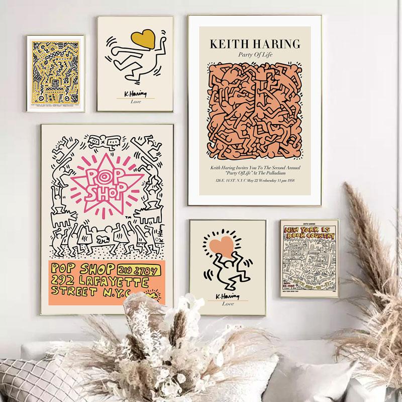 

Галерея поп-арта, настенная художественная выставка, плакат и принты, граффити, холст, картина для украшения комнаты, картина, домашний декор