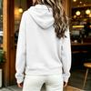 Women's Fashion Color Hooded Long Sleeve Loose Sweatshirt Top