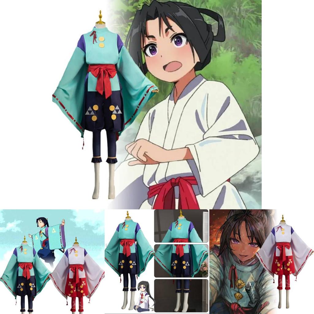 Stilvolle Cosplay-Kleidung mit grünen und roten Sets, perfekt für Anime- und Spieleveranstaltungen
