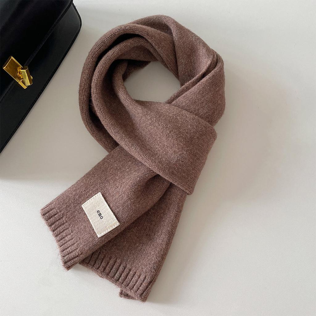 Nowy Jesienno-Zimowy Damski Męski Koreański Szalik Dzianinowy Wełniany Ciepły Gruby Szalik na Szyję Chustka Gruby Wiatroodporny Zimoodporny Otulacz