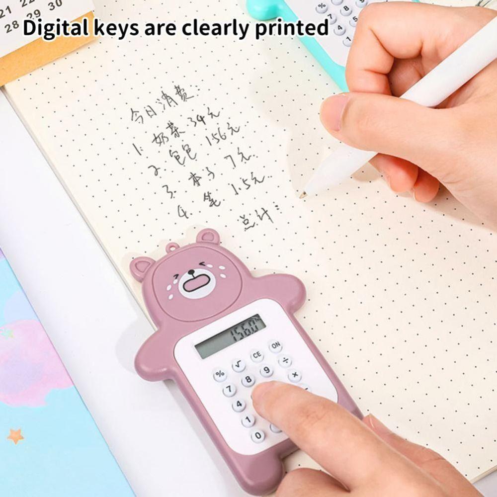 Bear Shaped Mini Calculator Mini Student Calculators Portable Scientific Calculators  Students Gift