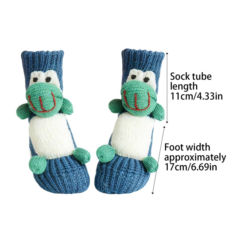 Women Men Socks Lady Christmas Gift Sock Winter Cute Wool 3D Ladies Crazy Sock Female Thermal Thicken Warm Animal Socks 2025