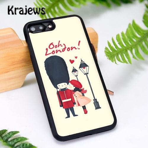 Krajews Telephone Box London Union Jack Phone Cases For iPhone 17 Air 16 15 14 Plus 11 12 13 Pro Max Cover Coque