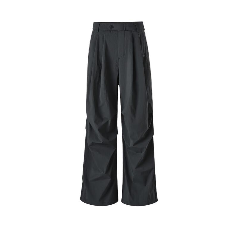 Navigare Women's Sporty Elastic Double Pleat Side Stripe Parachute Pants