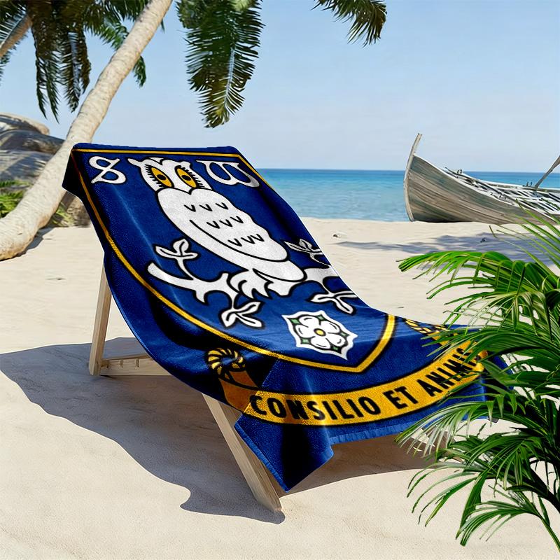 Sheffield Wednesday FC Owl 2D Flat Print Beach Towel, Large Soft Quick Dry Towel for Beach Camping SwimmingXSTJ0915542