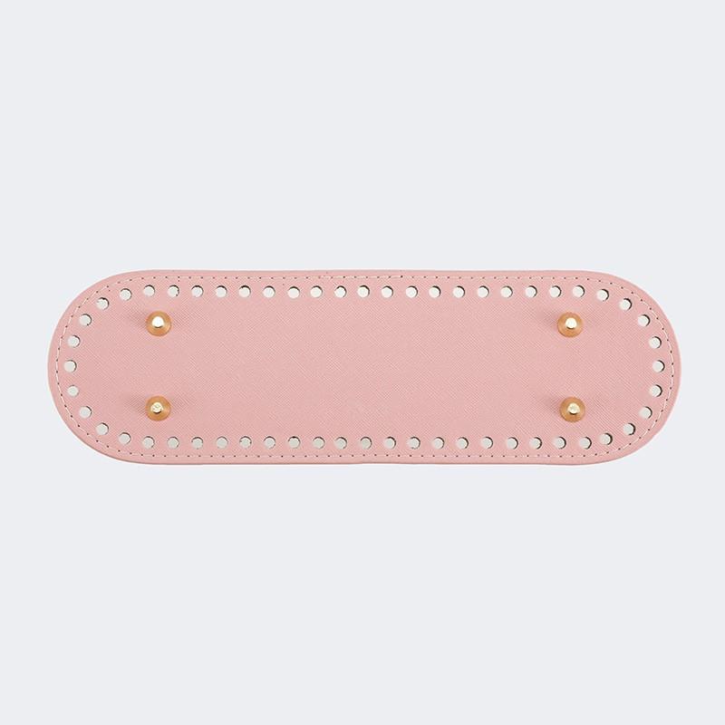 Fondi Ovali Lunghi in Ecopelle Borsa Base per Maglia all'Uncinetto Fatta a Mano Accessori per Decorazione Casa