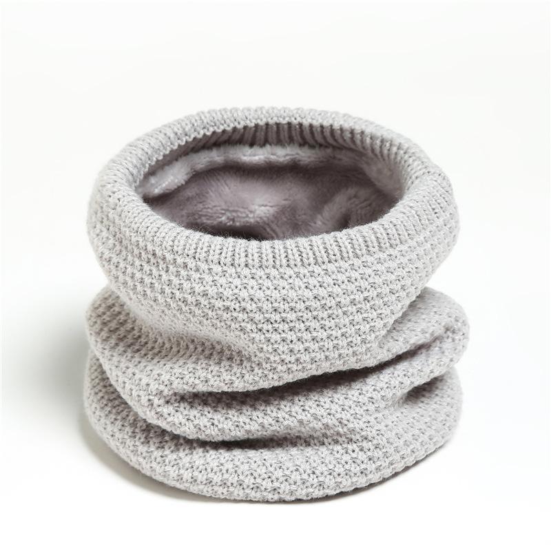 

Унисекс Зимний Шарф-Кольцо на Шею Вязаный Шерстяной Меховой Снуд Женский Детский Уличный Чехол для Лица Толстые Теплые Шарфы Осень Мужской Декор 25cmX22cm
