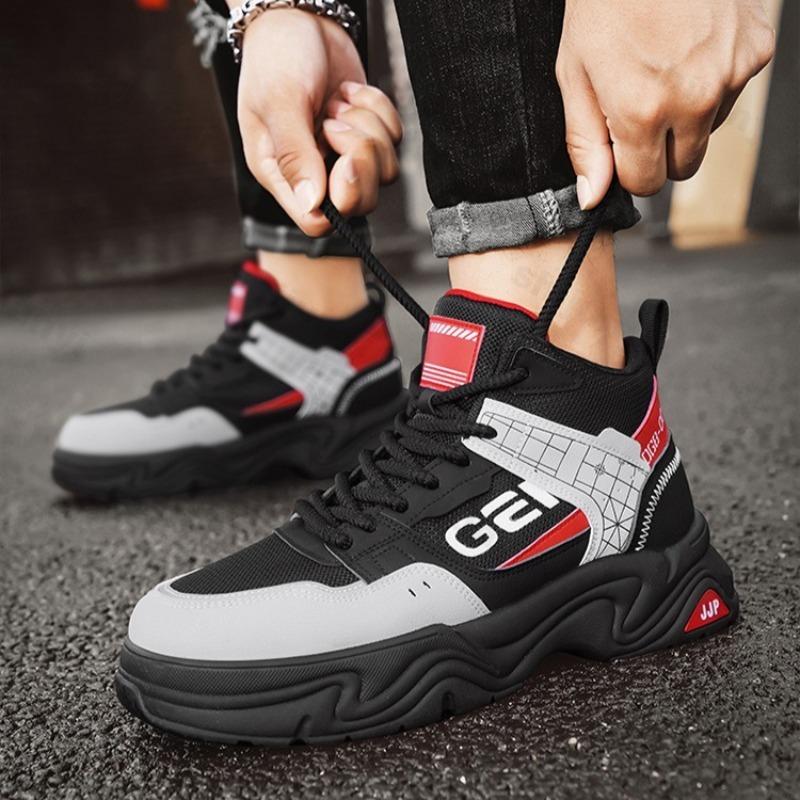 Fashion 2025 Autumn Men's High Top Fashion Versatile Thick Sole Short Boots British Style Comfortable Non Slip Casual Chunky Ankle Boots