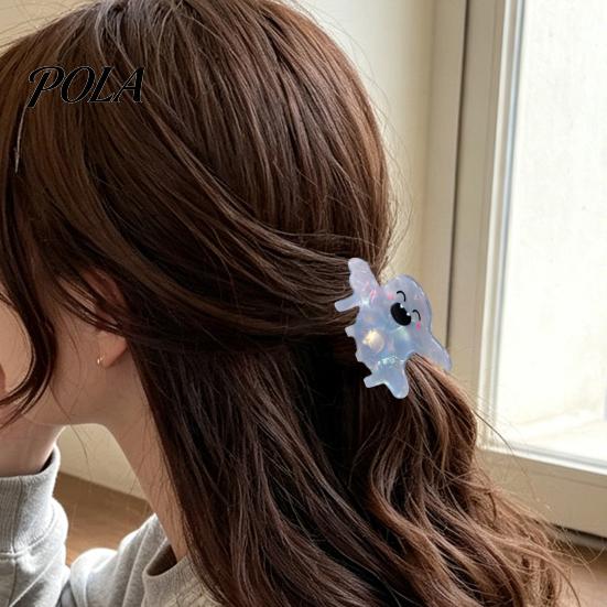 Shimmer Hair Gripper Halloween Claw, Cute Ghost Gripper, Firm Grip Clip with Medium Long for Hair, Comfortable Stylish Accessories Women Girls
