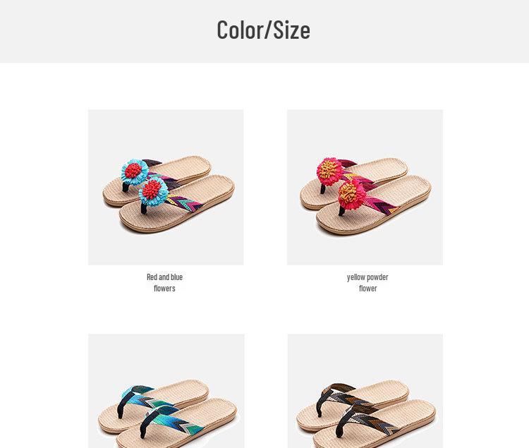 Protiskluzové lněné žabky: Stylové domácí pantofle pro páry