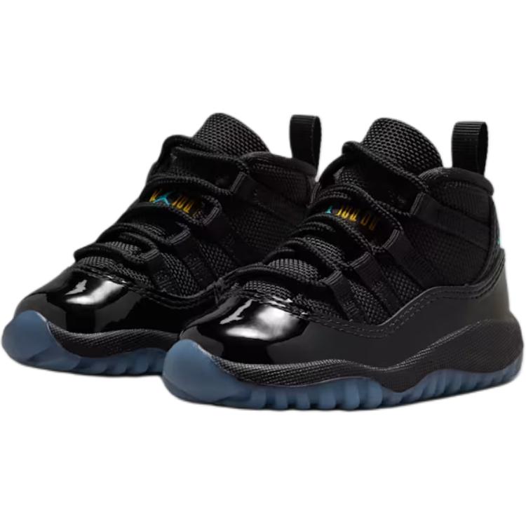 Tênis Bebê Air Jordan 11 Retro TD Gamma Blue 2025 Preto Varsity-Maize 378040-047