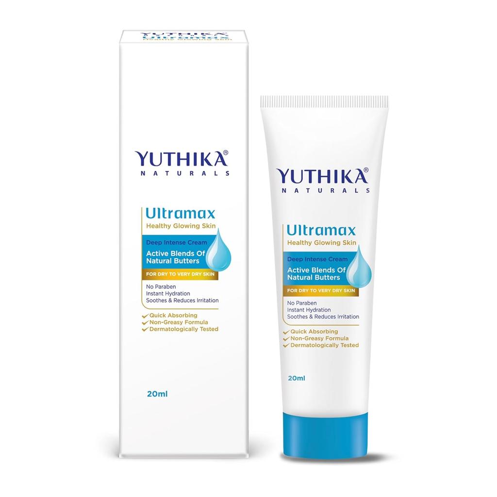 Yuthika Ultramax Deep Intense Moisturizing Cream 20ml for Dry Skin Men & Women Soft Hydration Non-Greasy