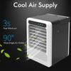 NEW USB Portable Air Conditioner Air Cooler Humidifier Purifier LED Light Personal Space Fan Mini Air Cooling Fan