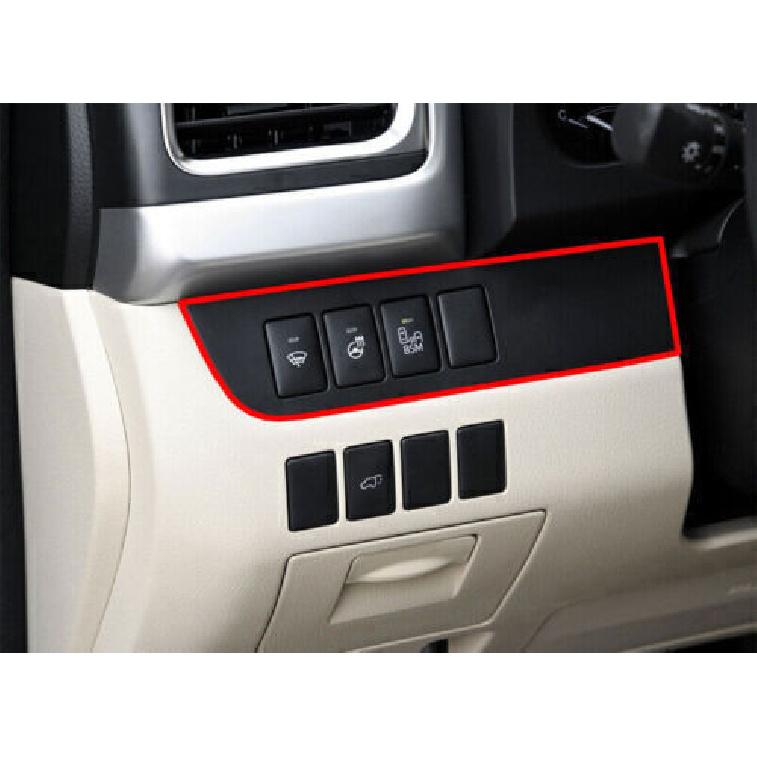 For Toyota Highlander 2015-Carbon Fiber Headlight Switch Control Frame Trim