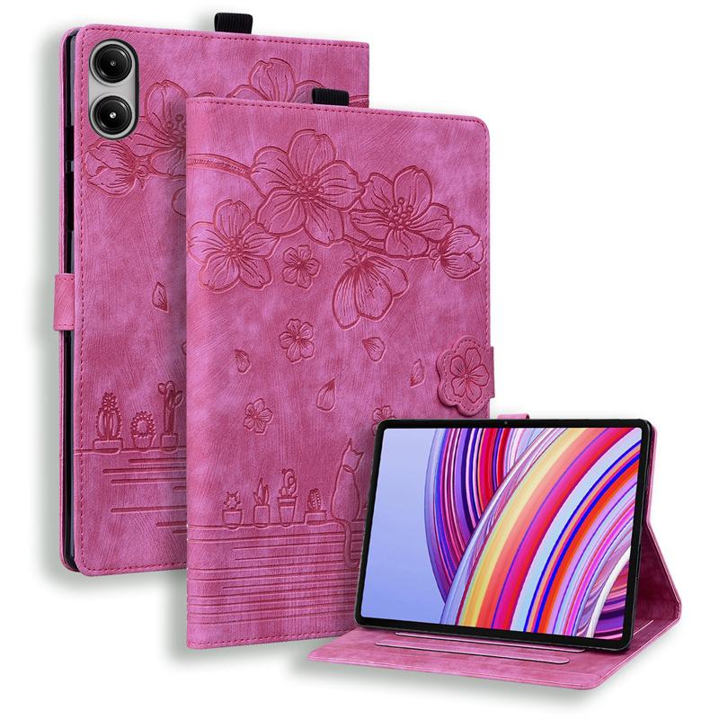 For Xiaomi Redmi Pad 2 Pro Case 12.1" Embossed PU Leather TPU Inner Stand Wallet Cover For Redmi Pad 2 Pro 12.1 inch 2025 Case