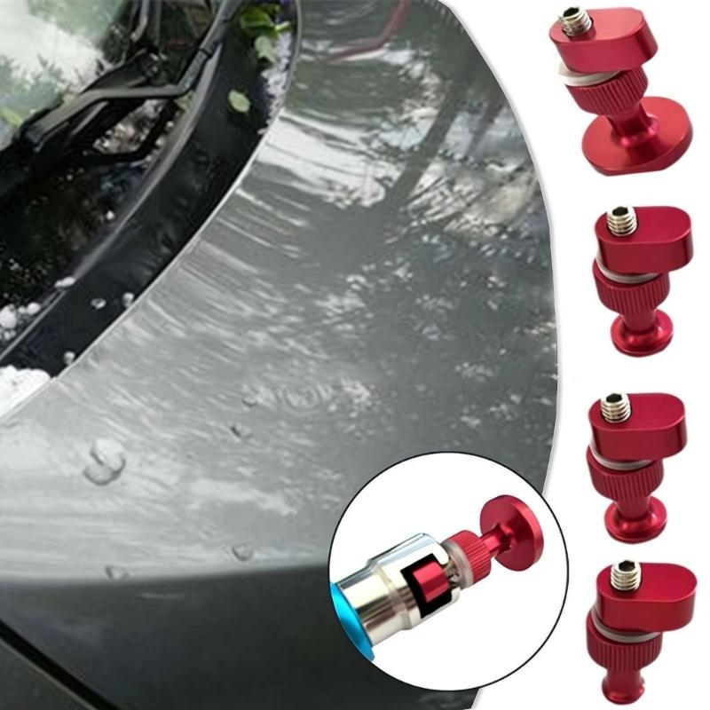 Paint Dent Fix Tool 4Pcs Glues Pulling Tabs Auto Body Paint Dent Repair Tool Dent Remover Hails Damage Fix