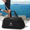 Car Gym Bag Large Capacity Shoulder Bag Travel Backpack Accessories For Mercedes Benz AMG A C E Class W201 W210 W108 W204 W205 W