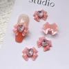 Resin Bow Nail Charm 3D Nail Charms Rhinestone Nail Art Nail Decoration Korean Style Bowknot Design for Women