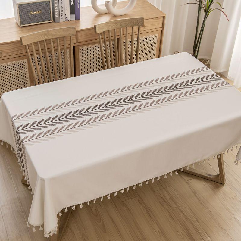 Waterproof Tablecloth Anti Oil Anti Scald Wash Free Cover Rural Style Small Fresh Tea Table Rectangular Dining Table Cloth
