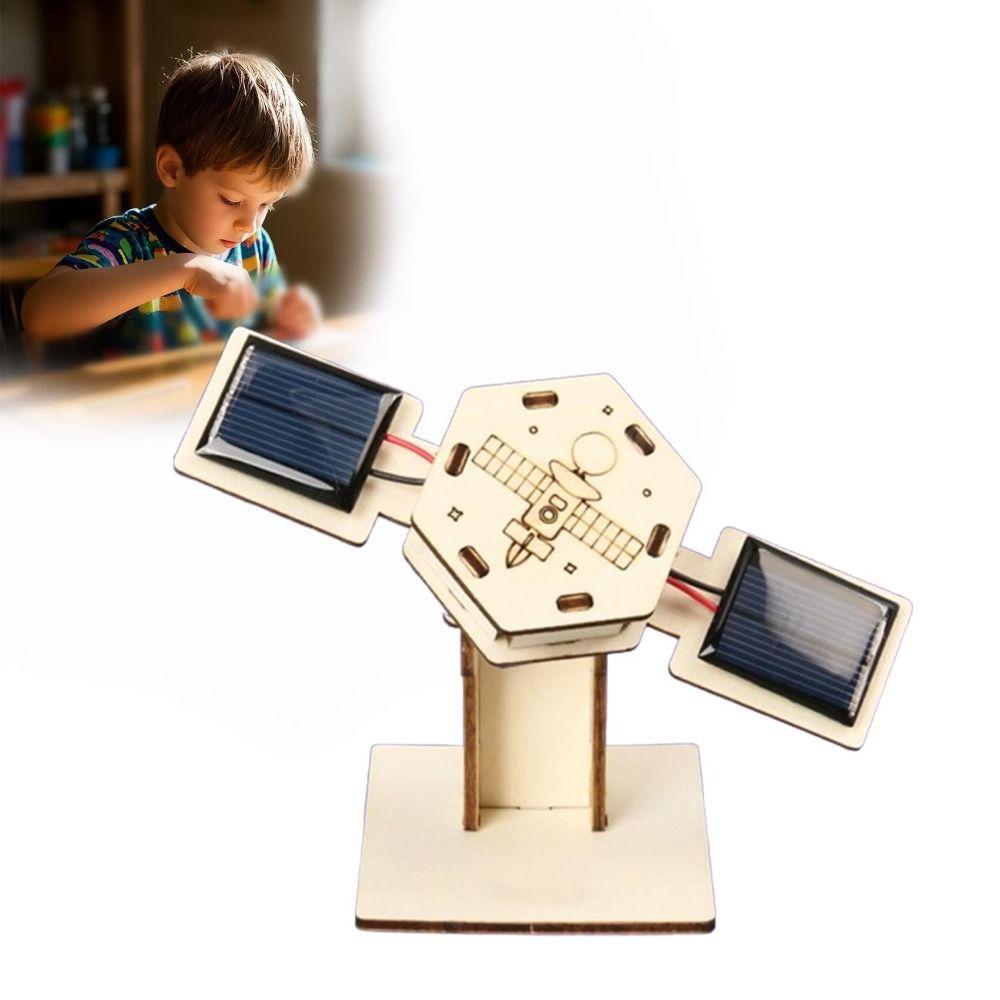 Handgemachtes DIY Solar-Satellitenmodell Solar-Satellitenmodellbausatz Puzzle für Weltraumliebhaber