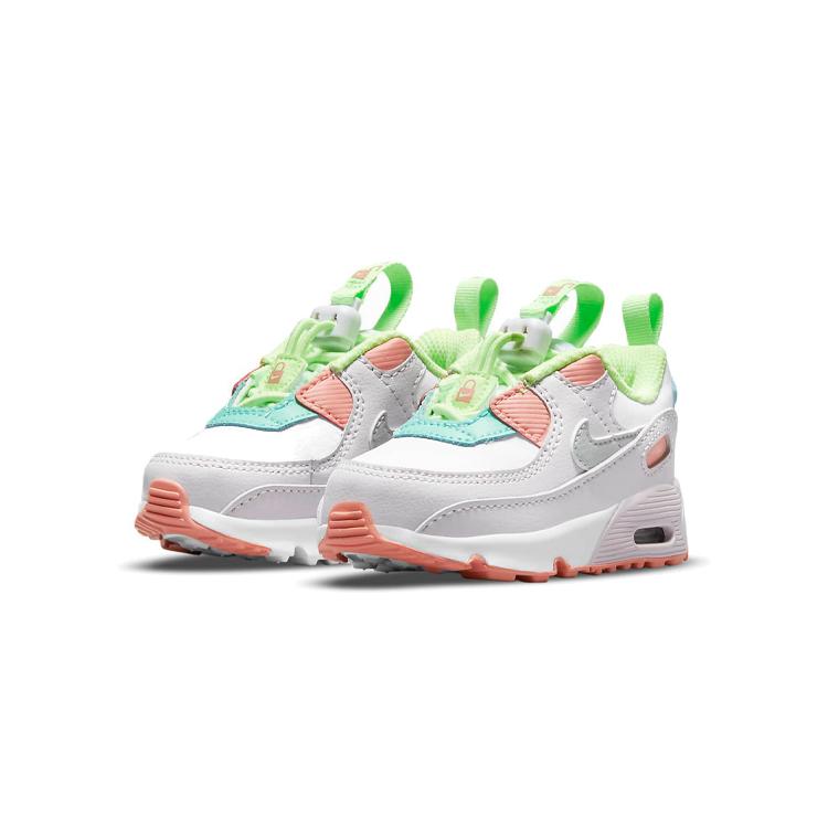 Nike Air Max 90 Toggle Comfortable Round Toe Abrasion Resistant Abrasion Resistant Low Top Toddler Shoes CV0065-102