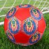 CD Guadalajara Size 5 Soccer Ball, Machine-Stitched PVC, Durable & High Bounce, All Ages Fit, fan merchandise, matches & outdoor use.