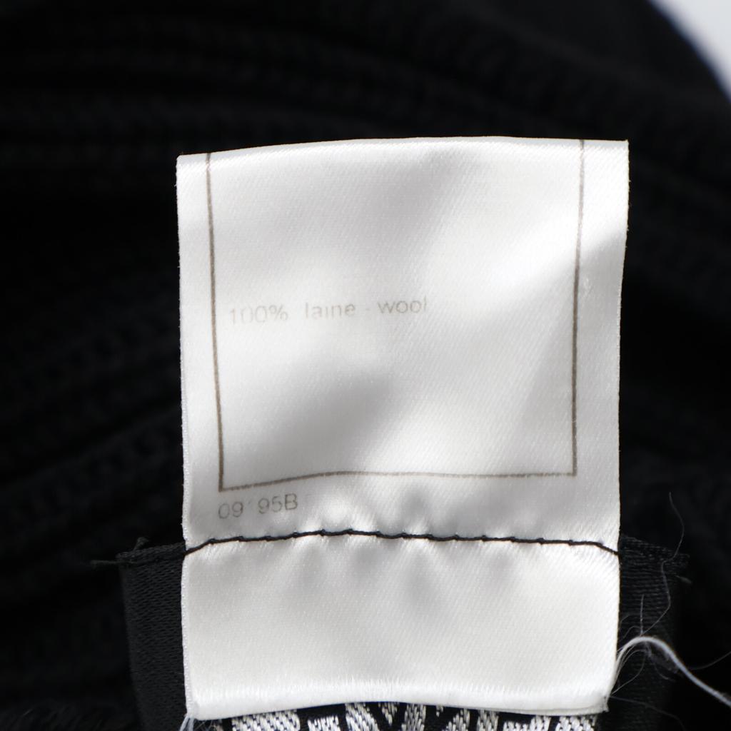 Chanel Black 99A P14413V00672 Mid-gauge Rib Knit Tops 38 blackUsed