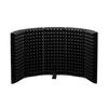 Foldable Mic Sound Absorbing Foam Reflector Adjustable Angles Portable Vocal Booth  for Recording
