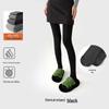 Gray Cotton Leggings: Warm, Thick, Threaded Slim Pantyhose for Autumn & Winter