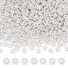 500Pcs Tibetan Style Alloy Daisy Spacer Beads, Lead Free & Cadmium Free, Flower, Silver, 4x1.5mm, Hole: 1mm