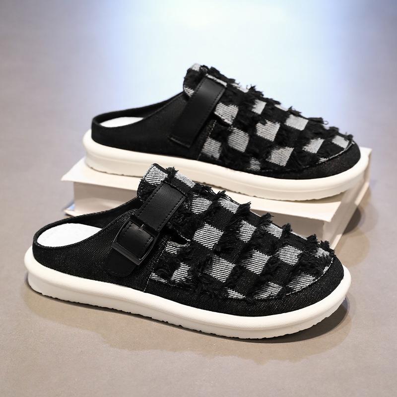 Mens Slippers 2025 Breathable Casual Outdoor Summer Sneakers Shoes Walking Hiking Slides Luxury Designer Fashion Home Loafers
