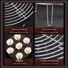 304 Stainless Steel Steaming Rack - Insulated Separator for Household Steamed Dishes with High & Low Feet Configuration.