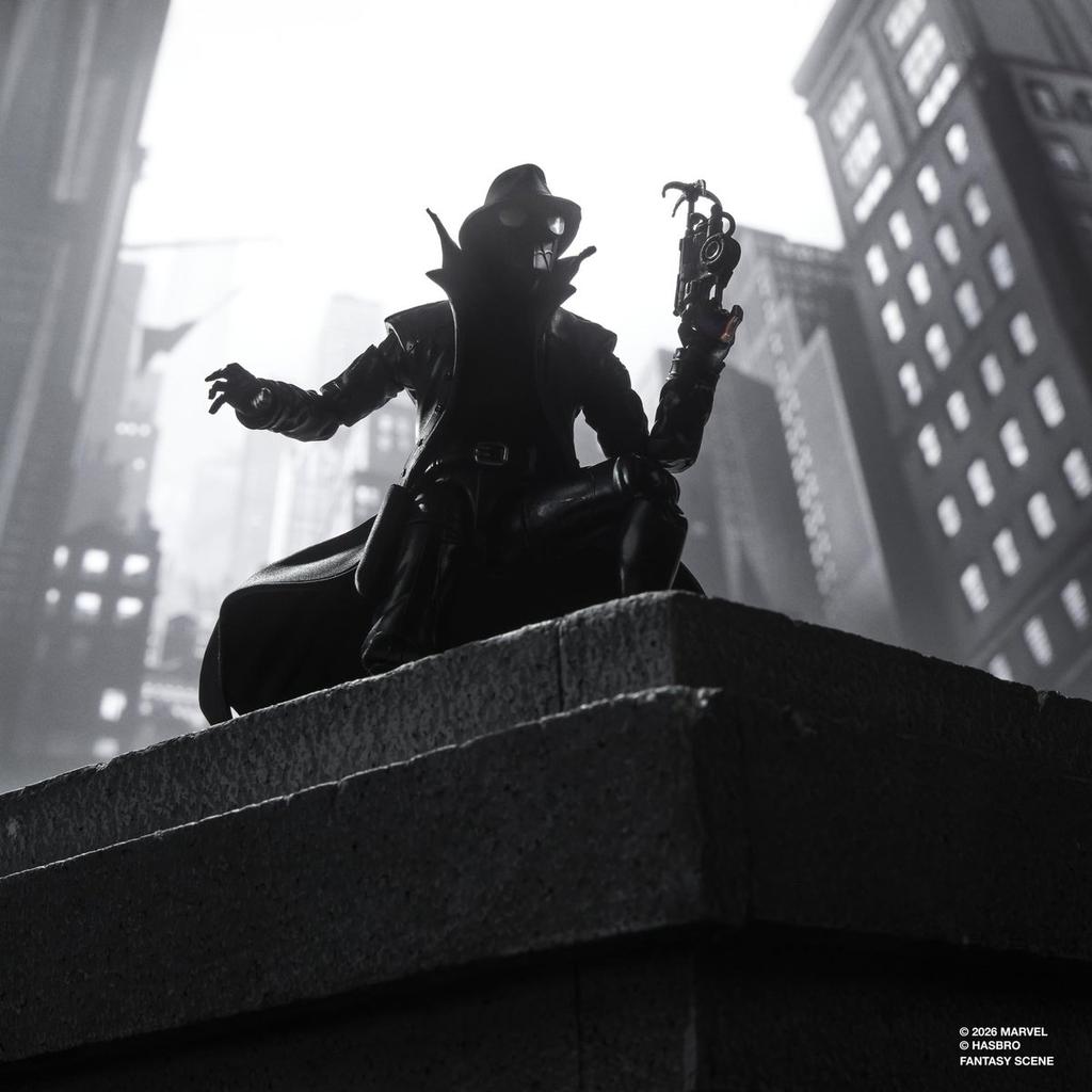 Hasbro Marvel Legends Series Spider-Man Noir Retro Cardback 6-Inch Action Figure G2094 Comic Collectible Toy