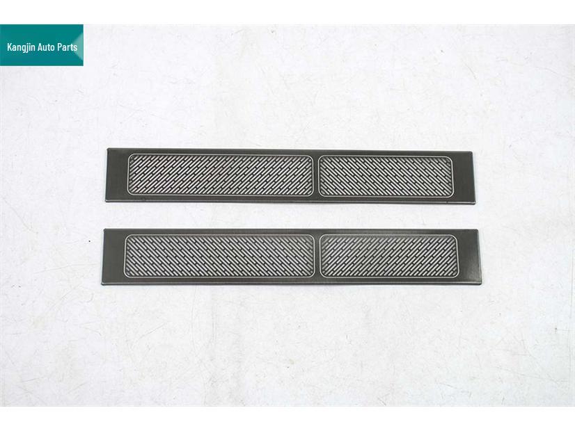 Dustproof Black Titanium Speaker Cover for Front Door Vent - Compatible with Ideal 25 I8 Stainless Steel Interior.
