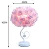 2025 New Rose Table Lamp Pastoral Style Heart Crystal Bedside Lamps For Bedroom Room Decor Girls Gifts Decorative Nightlight