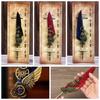 Replaceable 5 Nib Dipped In Water Pen Retro Punk Feather Pen Metal Signature Pen Calligraphy Gift