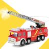 Mini Simulation Aerial Ladder Truck Model Vehicle Fire Fighting Car Kid Child ToyFire Fighting Car