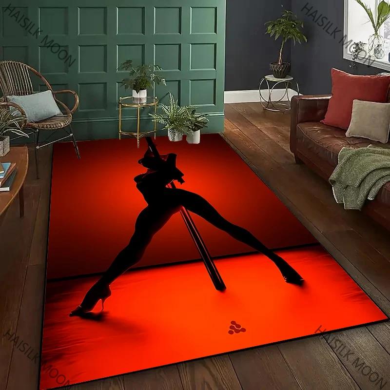 New Product! Pole Dance Art Print Carpet for Home Decor Mats Pole Dance Classroom Large Area Four Seasons Floor Mat Fast Arrival