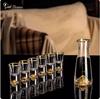 Gold Foil Golden Rockery Wine Glass Set Wine Divider 100ml Wine Jug Set Metal Storage Rack Transparent Gold Mountain