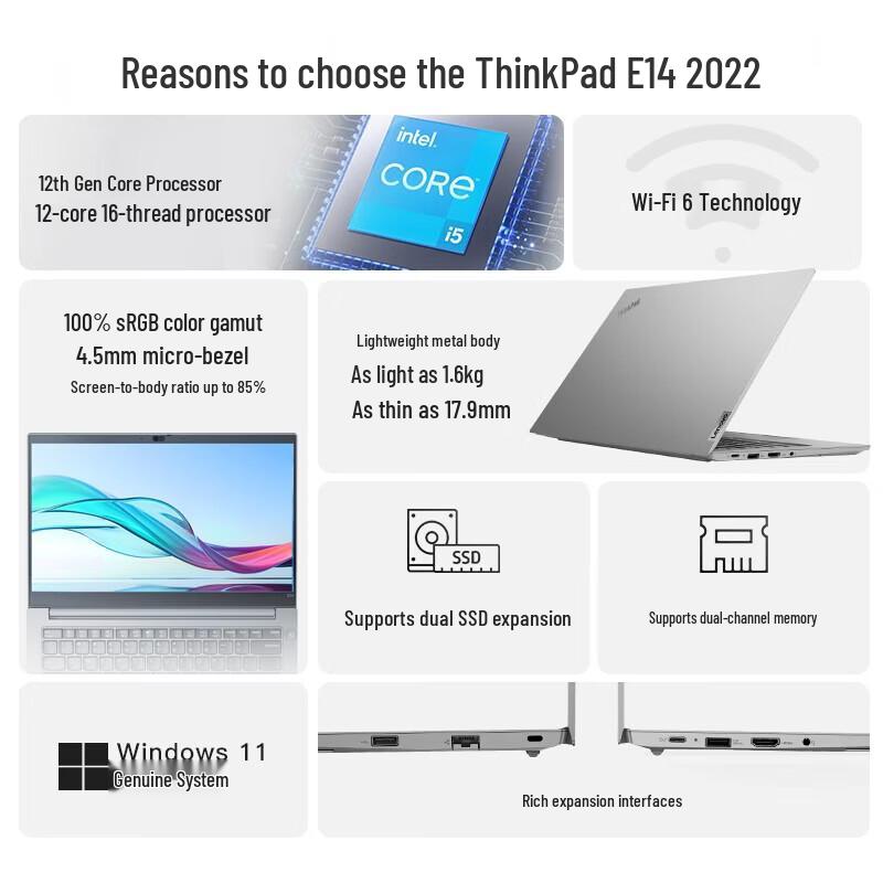 Lenovo ThinkPad E14 Gen 4 Business Laptop (CN version)