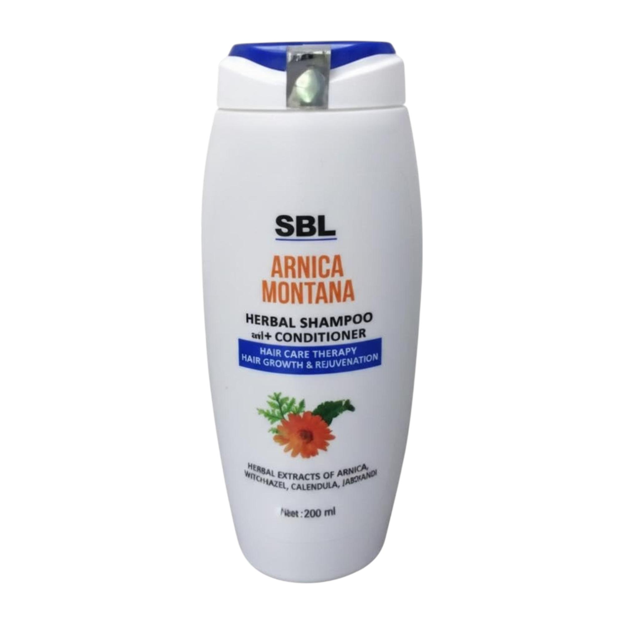 Травяной шампунь с кондиционером SBL Arnica Montana 200 мл X Упаковка из 2 шт. Средство для ухода за волосами для гладких послушных волос