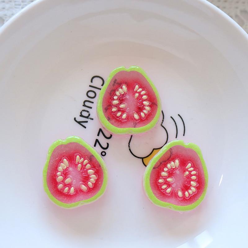 10Pcs Mini Kawaii Cute Watermelon Fruit Flat Back Cabochons Scrapbook Diy Party Hairpin Accessories Home Decoration Craft