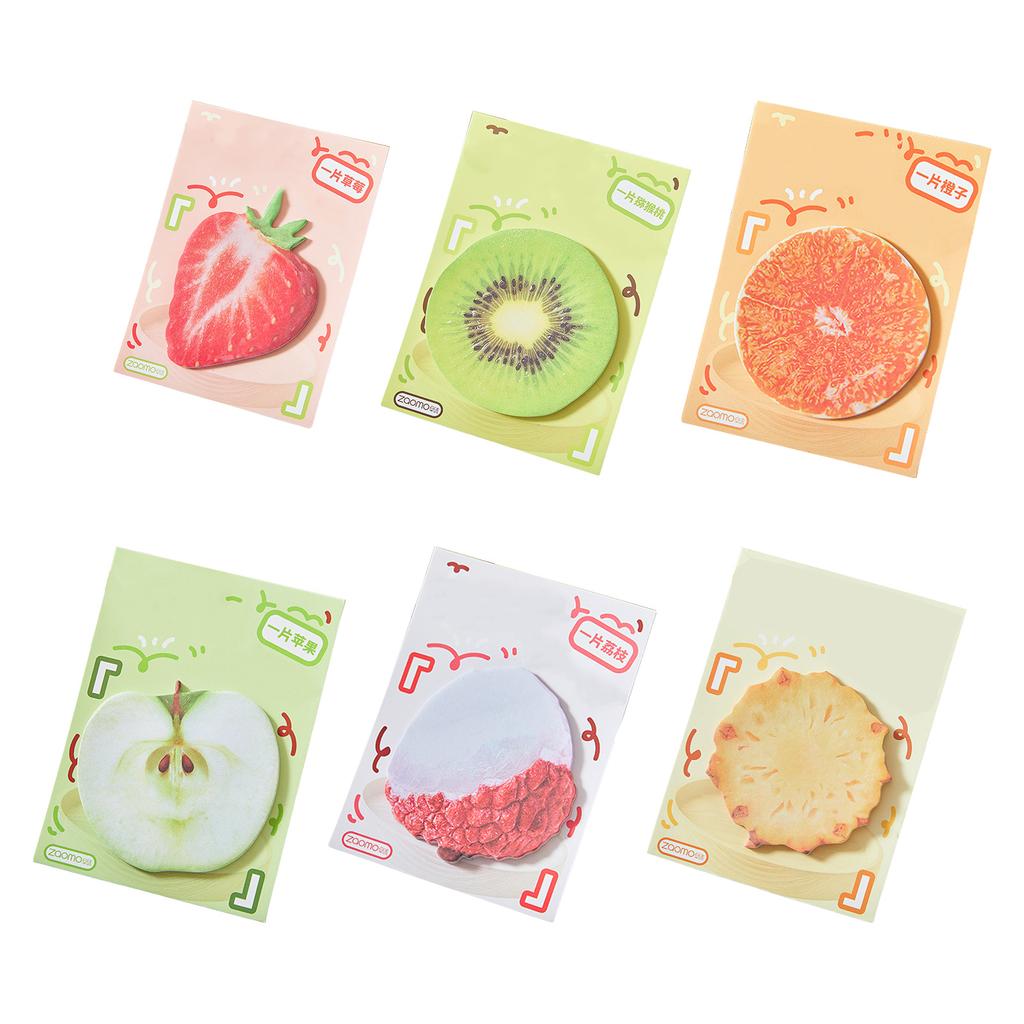 30 Sheets Fruit Series Stickier Note Lovely Stickier Note Simple Memos Pad Note Pad School Supplies for Student