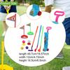 12 Pieces Kids Golf Game Play Set and Numbered Flag Practice Holes Active Exercise with Balls