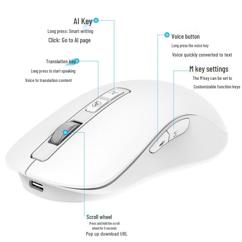 OLOEY Smart Voice Translator & AI Typing Mouse