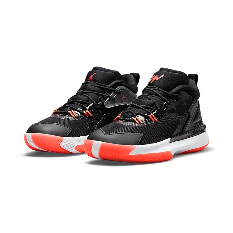 New Jordan Zion 1 Infrared Zion, Infrared Mid Top Performance Basketball Shoes Black Children Aged 3 7 Years Old DC2024-006