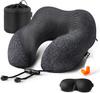 U-shaped Pillow Memory Cotton Travel Pillow Neck Pillow Car Airplane Nap Neck Pillow Storage Magnetic Cloth U-shaped Pillow