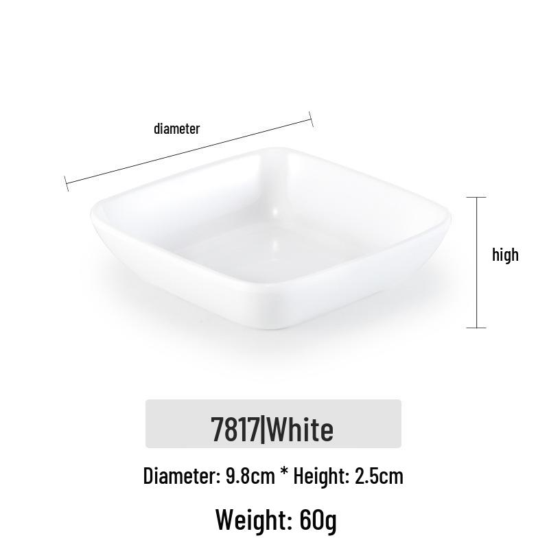 Квадратная меламиновая тарелка Kaibaiya для закусок и приправ, для коммерческого использования