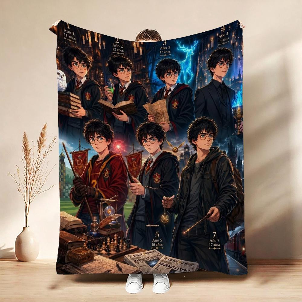 Adventure Beyond Story Printed Flannel Blanket Thick Soft Fleece Blanket For Living Room Sofa Balcony Home Decor Holiday Gift