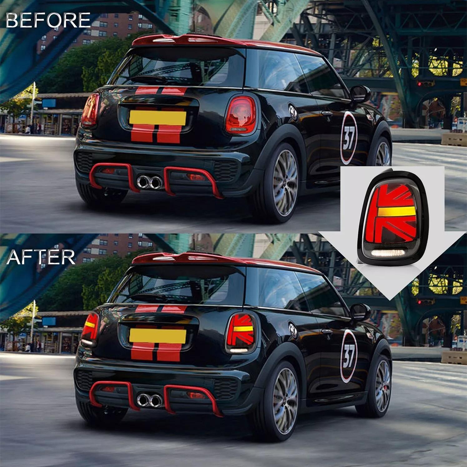 

Задние LED фонари в стиле Union Jack Red (2 шт) для Mini Cooper F55/56/57 2014-2023 гг